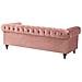 Set Da Salotto A 4 Posti In Velluto Rosa Chesterfield - Foto miniatura 8