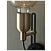 Applique Per Interni 1 Luce Ottone, Struttura Nera, E27 - Foto miniatura 1