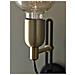 Applique Per Interni 1 Luce Ottone, Struttura Nera, E27 - Foto miniatura 2