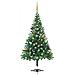 Albero Natale Artificiale con LED e Palline 210 cm 910 Rami - Foto miniatura 1