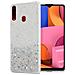 Custodia Compatibile Con Samsung Galaxy A20s In Trasparente Con Glitter - Coperchio Protettivo In Silicone Tpu Flessibile Con Glitter Scintillanti - Foto miniatura 1