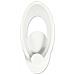 Applique Led Luce Calda In Vetro Ovale Lampada Da Parete Interno 9 W E25c - Foto miniatura 2