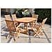 Tavolo Da Giardino Ovale E 4 Sedie E 2 Poltrone In Teak Kajang - Foto miniatura 1