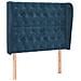 Testiera Ad Orecchio Blu Scuro 93x23x118/128 Cm In Velluto - Foto miniatura 2