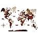 Mappa Del Mondo In Legno, Green Split - Decorazione Murale 3d, L - 225*135 Cm - Foto miniatura 1