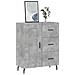 Credenza Grigio Cemento 69,5x34x90 Cm In Legno Multistrato - Foto miniatura 3