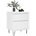 Comodini 2pz Bianchi 40x35x50 Cm In Legno Multistrato - Foto miniatura 3