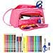Astuccio Per La Scuola Con Accessori Blackfit8 Glow Up Rosa (32 Pezzi) - Foto miniatura 4
