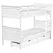 Letto A Castello Con Contenitore Legno Bianco 90 X 200 Cm Albon - Foto miniatura 3