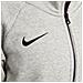 Felpa Con Cappuccio Full Zip Cw6955-063 Donna Taglia Xl Colore Grigio - Foto miniatura 3