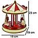 Giostra in Metallo Natale Decorazione Addobbo Natalizio Decorativo 19x19x23cm - Foto miniatura 3