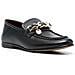 Chain Loafer Mocassino Pelle Scarpe Donna Nero Eu 39, Fw0fw06843 Bds - Foto miniatura 1
