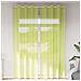 Tende In Voile Con Occhielli 2 Pz Verde Mela 140x300 Cm - Foto miniatura 1