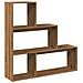 Libreria 3ripiani Rovere Artigianale 123x29x123cm In Truciolato - Foto miniatura 2