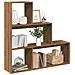 Libreria 3ripiani Rovere Artigianale 123x29x123cm In Truciolato - Foto miniatura 1