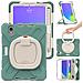 Custodia Tablet Ipad Mini 6 Con Base Rotante, Verde Militare, Protettiva E Innovativa - Foto miniatura 3