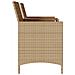 Divano Giardino 2 Posti con Tavolo e Cuscini Beige Polyrattan - Foto miniatura 5