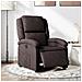 Poltrona Elettrica Reclinabile Marrone Scuro in Tessuto - Foto miniatura 2