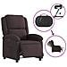 Poltrona Elettrica Reclinabile Marrone Scuro in Tessuto - Foto miniatura 6