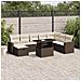 Set Divani da Giardino 9pz con Cuscini Marrone in Polyrattan - Foto miniatura 2
