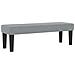 Letto con Box Spring con Materasso e Panchina Grigio Chiaro 140x200 cm Tessuto - Foto miniatura 6