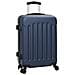 Set di valigie 3 pezzi Valigia rigida Blu scuro 20” 24” 28” ABS - Foto miniatura 2