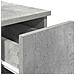 Comodini con Cassetto 2 pz Grigio Cemento 20x36x60 cm - Foto miniatura 9