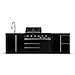 Cucina Da Esterno ® Blackback M9, Barbecue A Gas Con Lavello, Superficie Di Lavoro Aggiuntiva - Foto miniatura 1