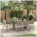 Set da Pranzo per Giardino 9 pcs Grigio 190 x 80 x 75 cm - Foto miniatura 2