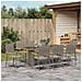 Set da Pranzo per Giardino 9 pcs Grigio 190 x 80 x 75 cm - Foto miniatura 4