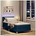 Letto a molle con materasso Blu 100 x 200 cm Tessuto - Foto miniatura 6
