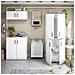 Montoro - Armadio Multiuso 2 Ante Apertura Battente, 69x88h Cm Bianco - Foto miniatura 8