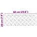 Dischi Quadrati 2 pcs Argento 60 x 20 cm Alluminio - Foto miniatura 8