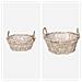 Cesto per Piante con archiviazione 2 pcs Grigio Rattan Lacak - Foto miniatura 2