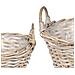 Cesto per Piante con archiviazione 2 pcs Grigio Rattan Lacak - Foto miniatura 6