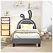 Struttura letto bambini con testata Grigio Chiaro 80 x 160 cm - Foto miniatura 3