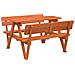 Tavolo da Picnic per 4 Bambini con Ombrellone Legno di Abete - Foto miniatura 8