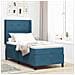 Letto a molle con materasso Blu 80 x 200 cm Velluto - Foto miniatura 2