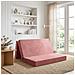 Divano Letto Pieghevole 120 x 67 x 45 cm Rosa - Foto miniatura 2