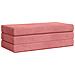 Divano Letto Pieghevole 120 x 67 x 45 cm Rosa - Foto miniatura 3