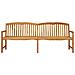 Panchina in legno intagliata a mano Naturale 228 x 61 x 94,5 cm - Foto miniatura 3