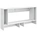 Tavolo consolle Rigato Bianco Lucido 155 x 29 x 74 cm - Foto miniatura 7