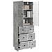 Set di armadi 2 pcs Grigio Cemento 66 x 34,5 x 90 cm - Foto miniatura 2