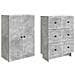 Set di armadi 2 pcs Grigio Cemento 66 x 34,5 x 90 cm - Foto miniatura 3