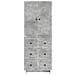 Set di armadi 2 pcs Grigio Cemento 66 x 34,5 x 90 cm - Foto miniatura 4