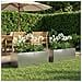 Vaso da giardino 2 pz Argento 80 x 30 x 30 cm Acciaio Inox - Foto miniatura 2