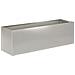 Vaso da giardino 2 pz Argento 80 x 30 x 30 cm Acciaio Inox - Foto miniatura 3