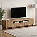 Mobile TV LED a 5 pezzi Rovere Artigianale Legno ingegnerizzato - Foto miniatura 8