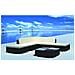 Set Da Seduta Giardino In Polirattan Nero 15 Pz - Foto miniatura 2
