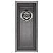 Lavello Quadra 50 Granitek Sottotop 20x44 cm 1 vasca Colore Grigio Cemento 48 - Foto miniatura 1